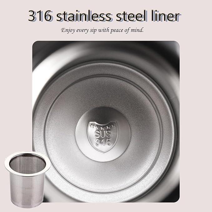 316 stainless steel liner with SUS 347 marking on a beige background