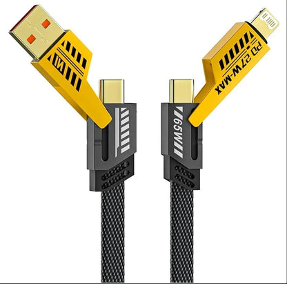 HDMI cable with gold connectors on a white background