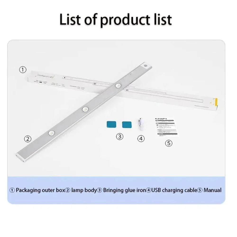 Motion Sensor Cabinet Light – Wireless Rechargeable LED Strip