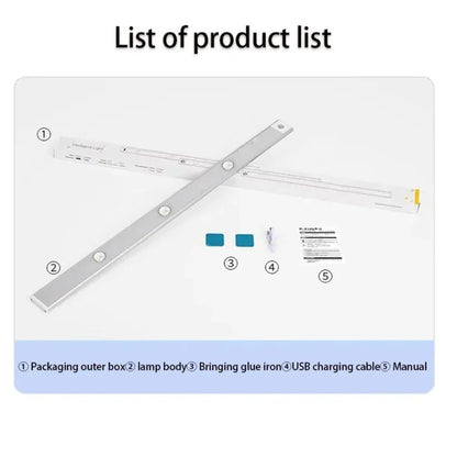 Motion Sensor Cabinet Light – Wireless Rechargeable LED Strip