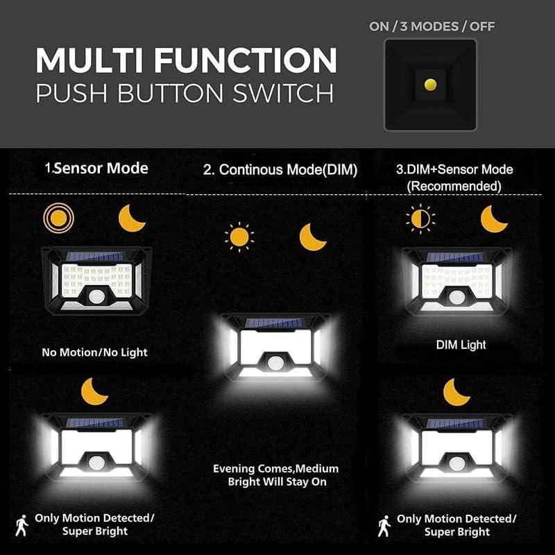 Solar Powered Motion Sensor Security Light (100 LED, 600 Lumens)