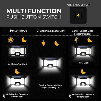 Solar Powered Motion Sensor Security Light (100 LED, 600 Lumens)