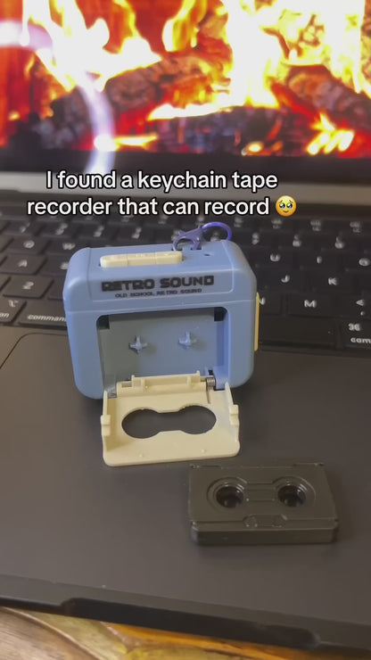 Retro Sound Mini Microphone Keychain – Portable Voice Effect Toy